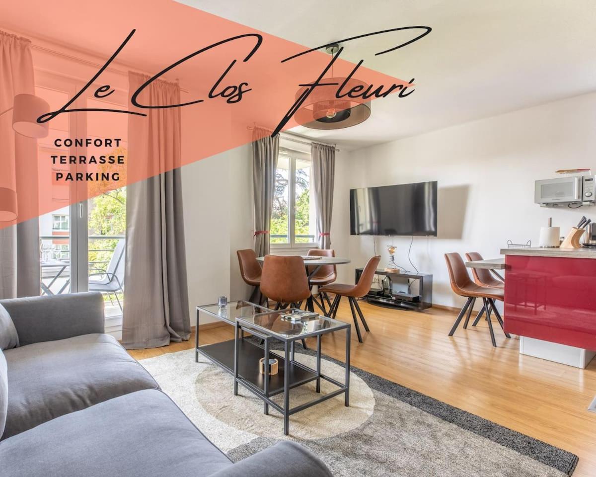Le Clos Fleuri F3 Terrasse & Garage Clermont-Ferrand Exterior photo
